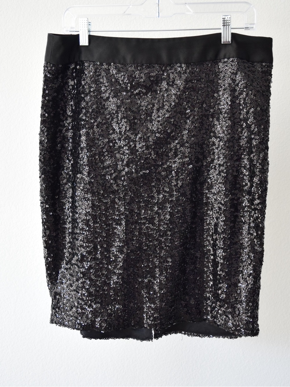 The Limited Black Sequin Pencil Skirt Size 12 Luxury Glam Classy